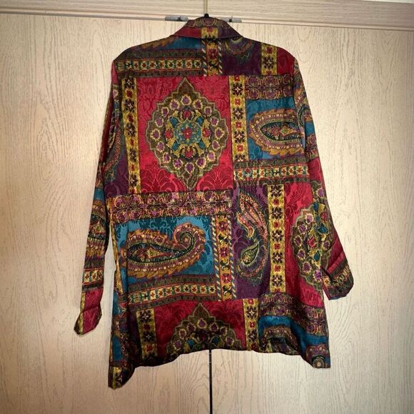 Danielle B 80s Oversized Multicolor Boyfriend Jacket - Picture 5 of 5